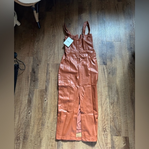 NOOKIE Leona Midi Dress In Tan - Picture 6 of 6